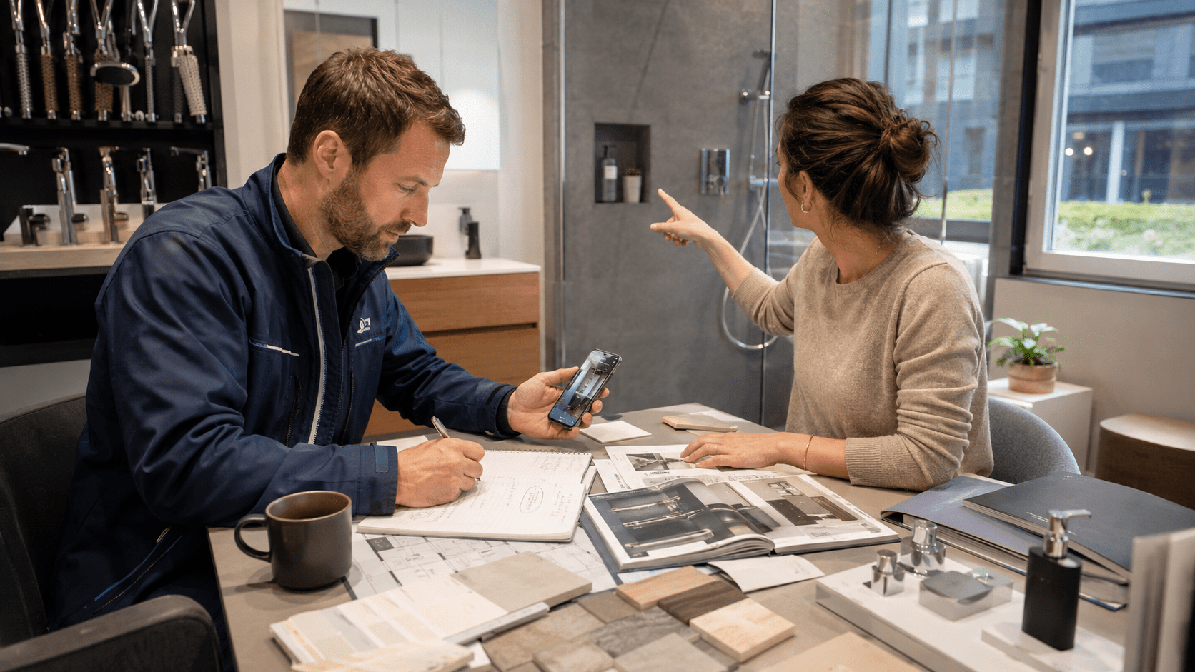 Vorher Kundenwünsche bleiben in Notizen und Fotos